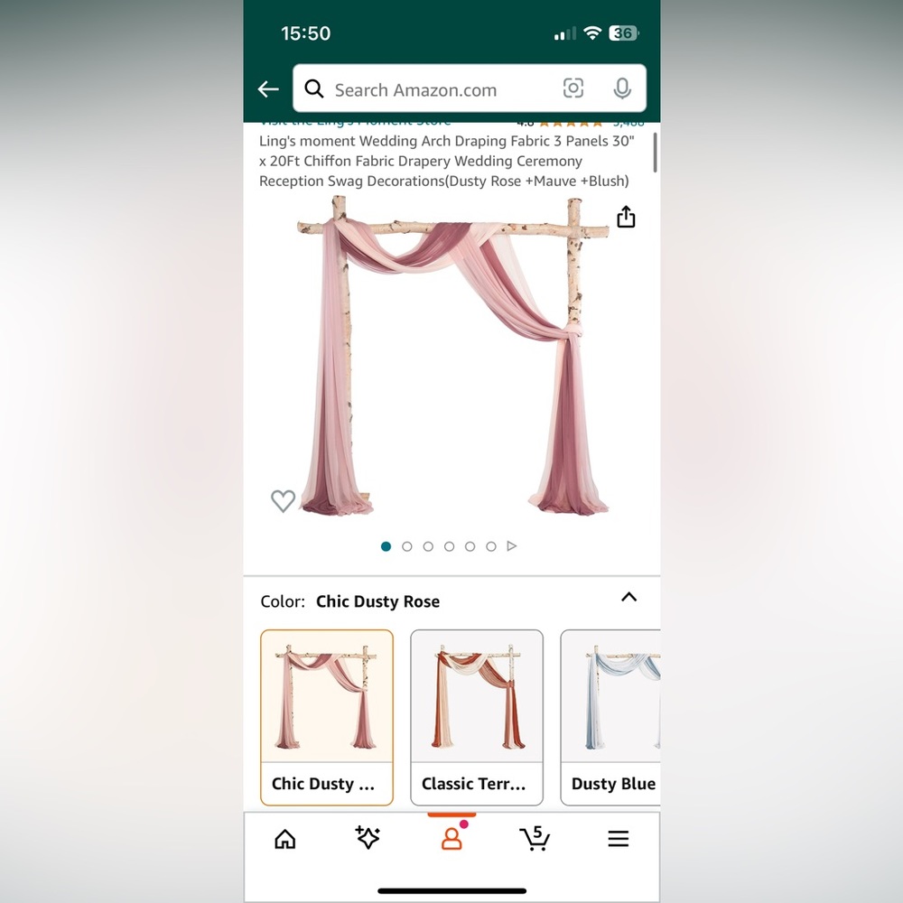 Lings moments arch drapes
